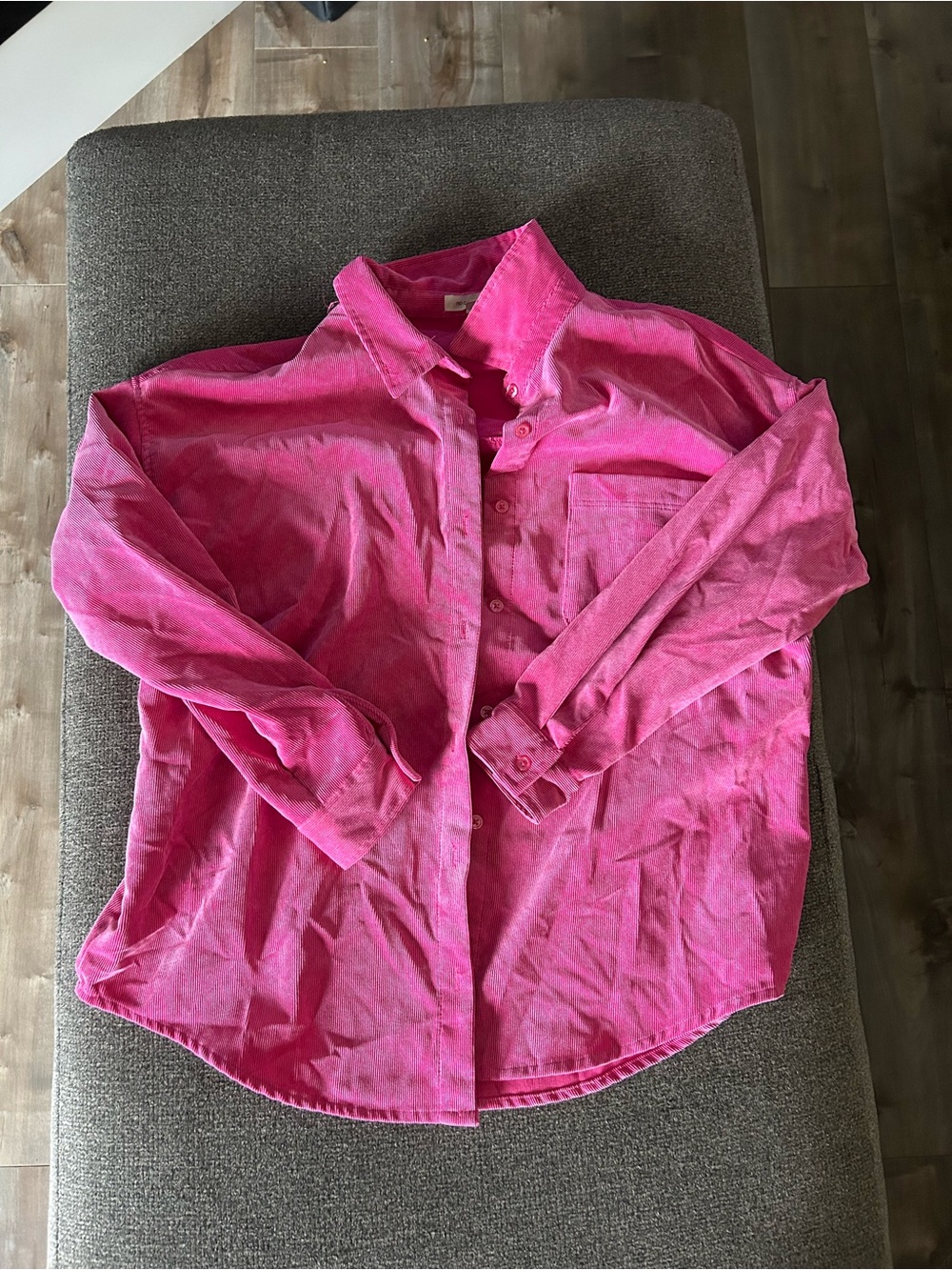Bright Pink Button-Down Shirt